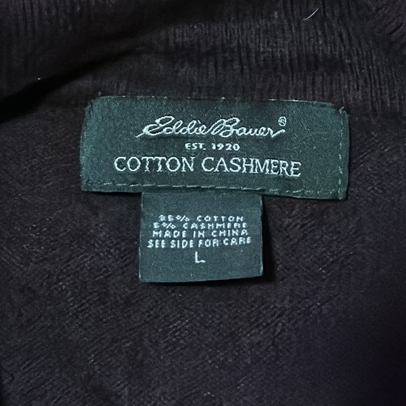 Eddie Bauer Cotton Cashmere Sweater - Picture 4 of 7